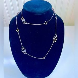 RARE Tiffany & Co. Paloma Picasso Zellige Necklace in Sterling Silver 36”
